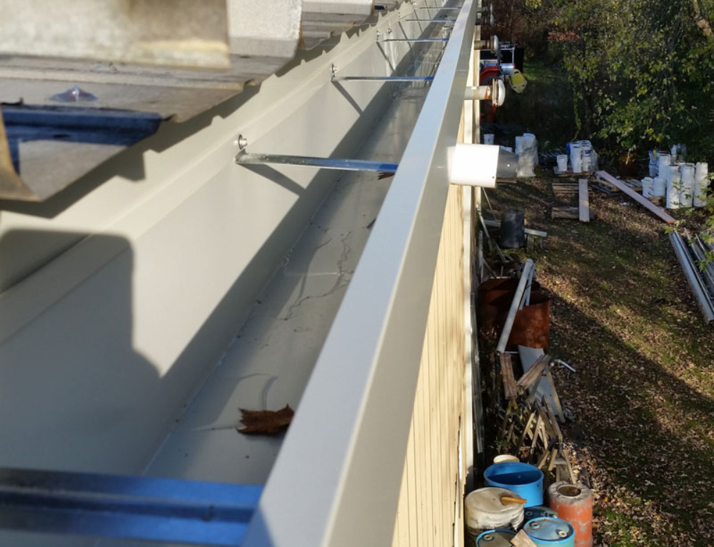 100 Foot Commercial 7 inch box gutter Capital Region Gutters